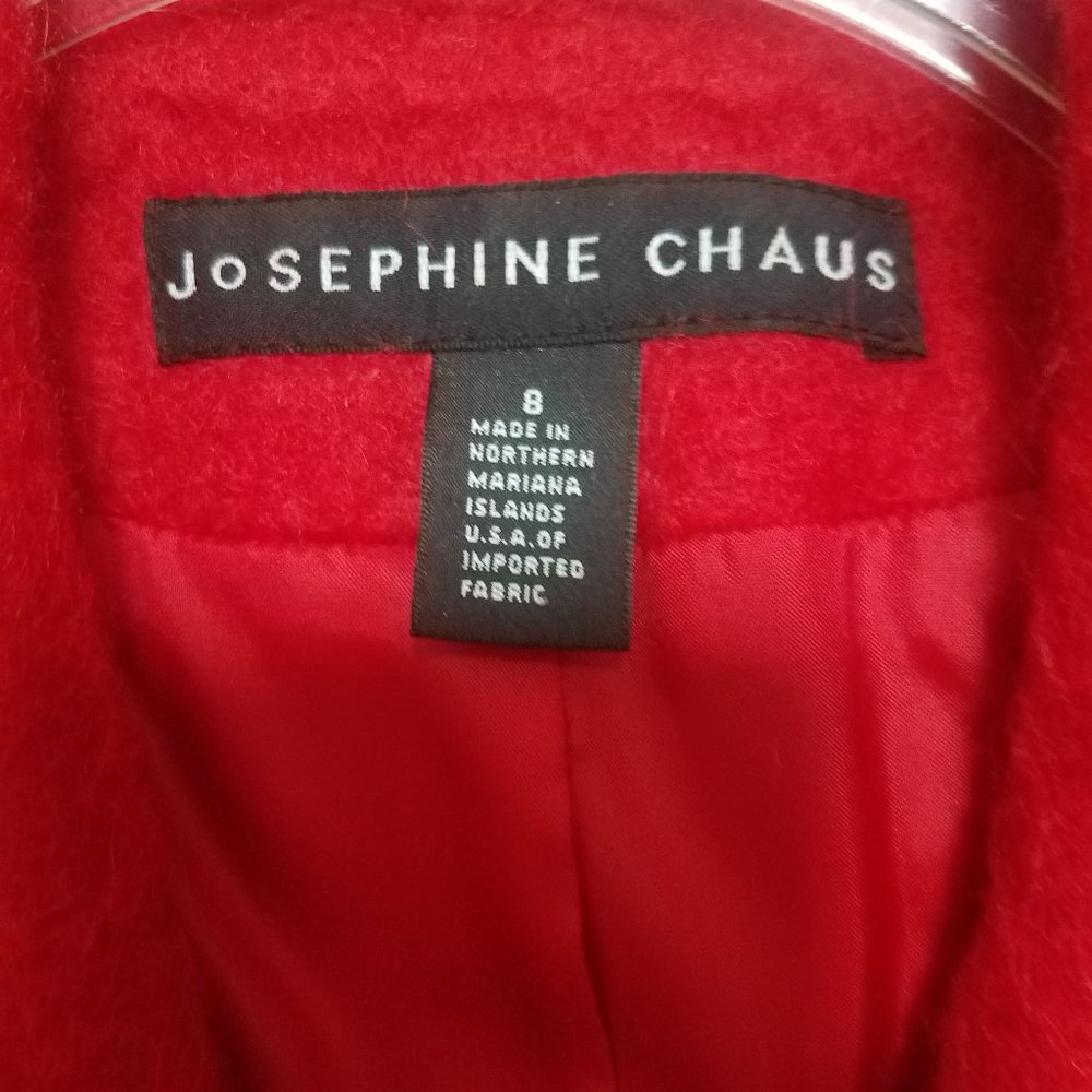 Vintage Josephine Chaus Red Mohair Wool Jacket (Size 8) EUC - Picture 3 of 4